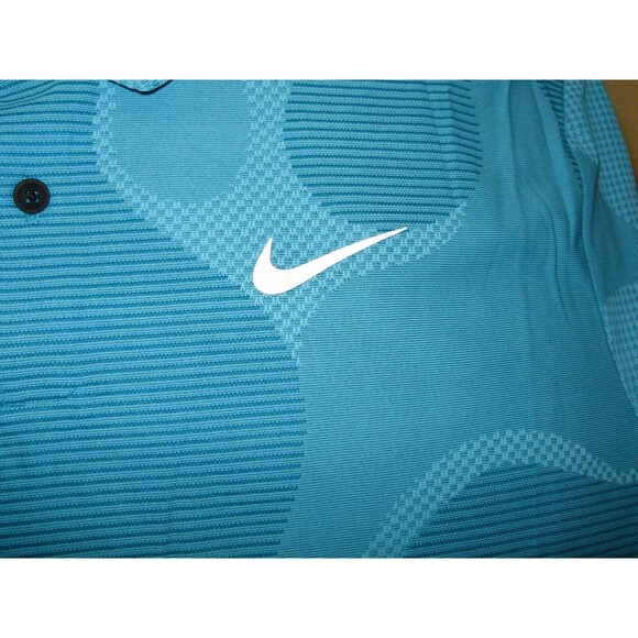 Nike Dri-Fit ADV Tour Camo Teal Polo Golf Shirt Men's XL textured NEW DR5312-381 - Picture 11 of 16